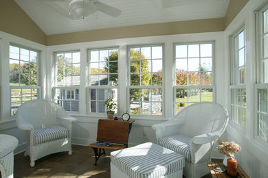Sunroom - mid-sized traditional sunroom idea in New York