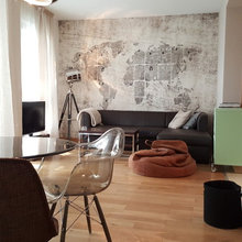 Living room art wall