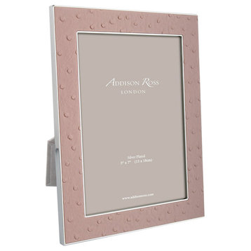Addison Ross Faux Ostrich Picture Frame Blush, 4x6