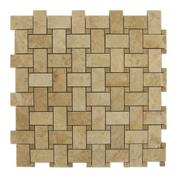 Cappuccino Basketweave with Light Emperador Dots - Home Accessories & Decor