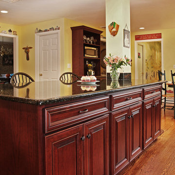 Cordovan Cherry and Deep Blue Granite Makeover