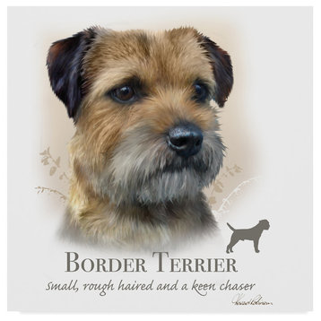 "Border Terrier" by Howard Robinson, Canvas Art