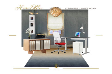 Inspiration for a transitional home design remodel in London