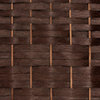 2 ft. Short Fiber Weave Room Divider Dark Mocha 8 Panels