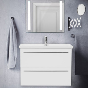 Fiore Wall Mounted Modern Design Bathroom Vanity