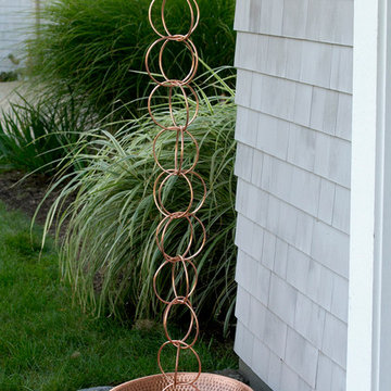 Double Link Rain Chain - Polished Copper by Good Directions