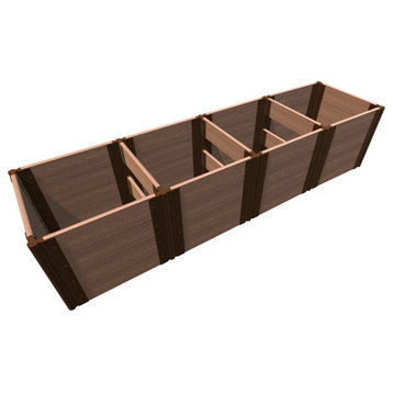 Classic Sienna 2' X 8' X 22" Raised Garden Bed (2' Sections) - 1" Profile