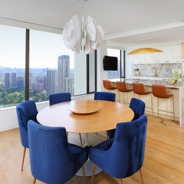 Chicago Skyline Kitchen with Dining Area