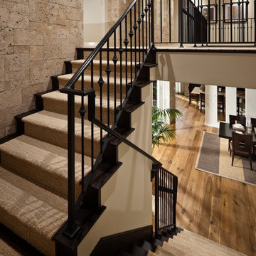 Interior Coastal Wall and Staircase