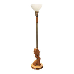 Heifetz Style Hand Carved Torch&egrave;re Floor Lamp - Floor Lamps