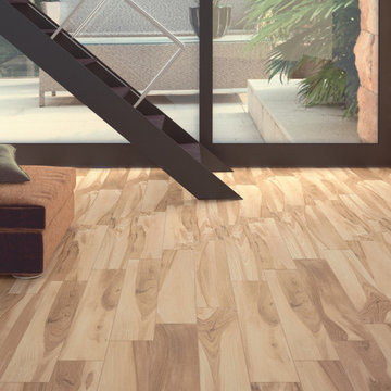 Happy Floors Tigerwood Cherry Wood Look Porcelain Tile Flooring
