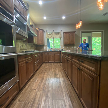 Kitchen and Laundry Reface with Knotty Alder