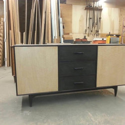 CN Coterie Entertainment Credenza with TV stand at back - Entertainment Centers And Tv Stands