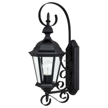 Capital Lighting Carriage House 1 Lamp Outdoor Wall Fixture, Black