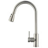 Kitchen Faucet Single Hole Pull Out Spout Kitchen Sink Mixer Tap Stream Sprayer, Chrome A