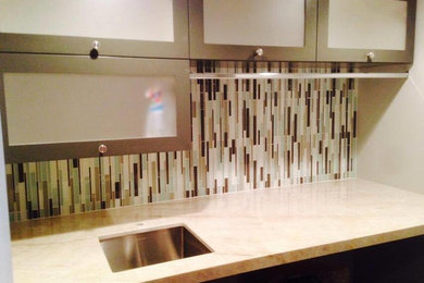 Example of an arts and crafts kitchen design in Salt Lake City