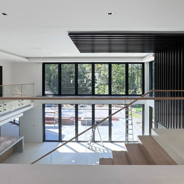Project #126 | Contemporary Staircases with Integrated LEDs & Glass Railing