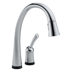 Delta Pilar&reg; Single Handle Pull-Down Kitchen Faucet with Touch2O&reg; Technology - Kitchen Faucets
