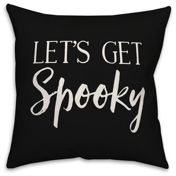 Let's get spooky 20"x20" Throw Pillow