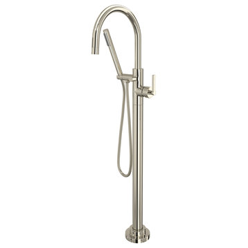 Rohl TLB06HF1LM Lombardia Floor Mounted Tub Filler - Polished Nickel