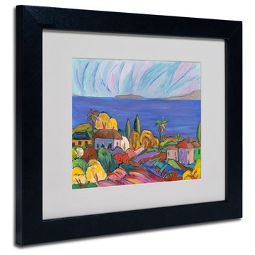 'Kihei Shore' Matted Framed Canvas Art by Manor Shadian