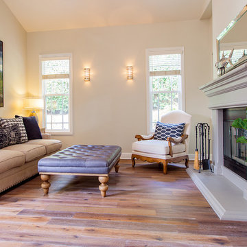 Completely remodeled kitchen, family and living room, powder room