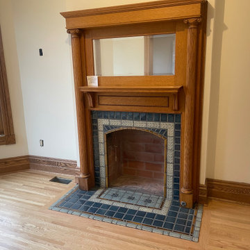 Historic Fireplace Restorations with Pewabic Tile