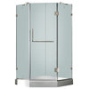 Vigo 40 x 40 Frameless Neo-Angle 3/8in.  Clear/Brushed Nickel Shower Enclosure w