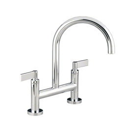 Kallista One Deck-Mounted Bridge Kitchen Faucet, Lever Handles - Kitchen Faucets