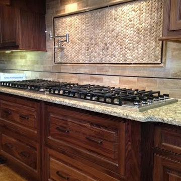Plain & Fancy Walnut Cabinets