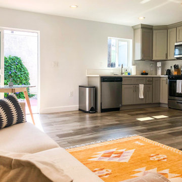 Great Room / Kitchenette, Living & Dining Room and Patio area
