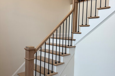 Elegant staircase photo in Philadelphia