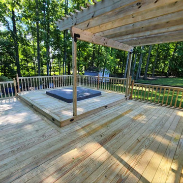 Deck with Spa - Before and After