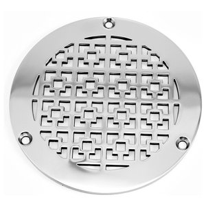 TRUSTMI 4 1/4-inch Screw-in Style Shower Drain Grate Replacement Cover with Screws,Brushed Gold