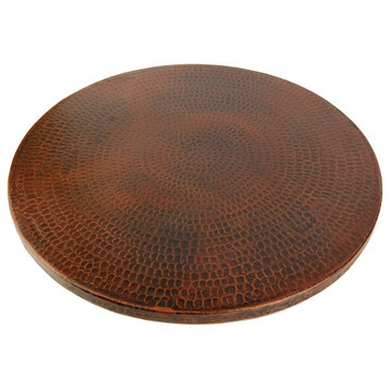 Premier Copper Products LS20DB Lazy Susan 20" Hand Hammered - Bronze