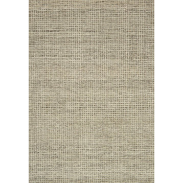 Hooked Wool Giana Area Rug, Granite, 12'x15'