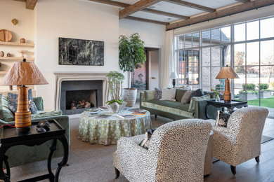 Example of a classic living room design in Other