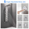 American Imagination 7.87"W Shower Panel, Brushed Stainless Steel