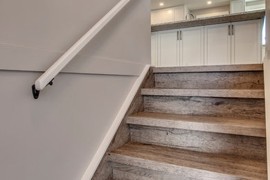 Trendy staircase photo in Calgary
