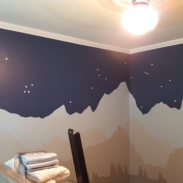 Night Sky Mountain Nursery