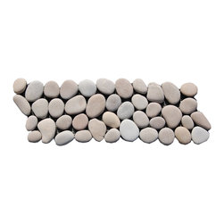 Tan Pebble Tile Border - Accent Trim And Border Tile