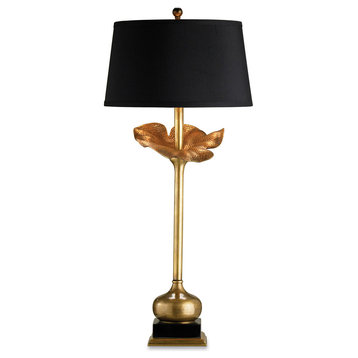 Contemporary Metamorphosis Table Lamp 1L-Light, Antique Brass