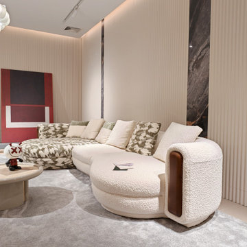 Curved Modular Sectional Sofa 5012