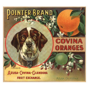 Glendora Hunter Azusa Covina California Orange Citrus Fruit Crate Label Print