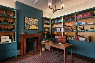 This is an example of a contemporary home office in London.