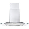 Cosmo 30" 380 CFM Ducted Wall Mount Range Hood Kitchen Hood in Stainless Steel