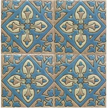 4.2x4.2 9 pcs Smoked Verona Alhambra Talavera Mexican Tile
