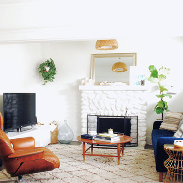 Textural California Casual Living Room