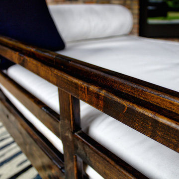 Outdoor Custom Twin or Crib Mattress Bed Porch Swing Daybeds