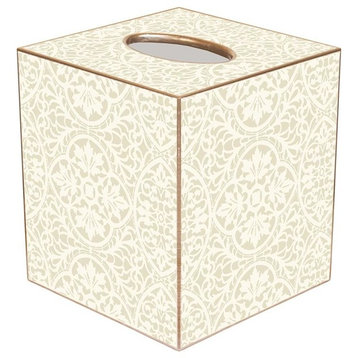 TB1221-Creme Cathedral Tissue Box Cover